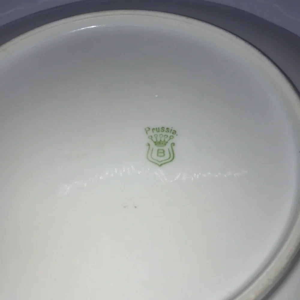 Vintage Royal Rudoltadt Plate Unique Gold Harvest Cobwebs - Picture 5 of 5